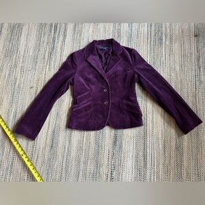 Ralph Lauren Deep Purple Corduroy Blazer